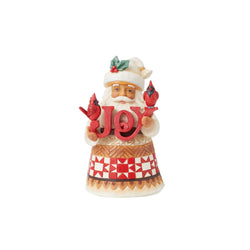 Pint Santa with JOY Sign Figurine  - Country N More Gifts