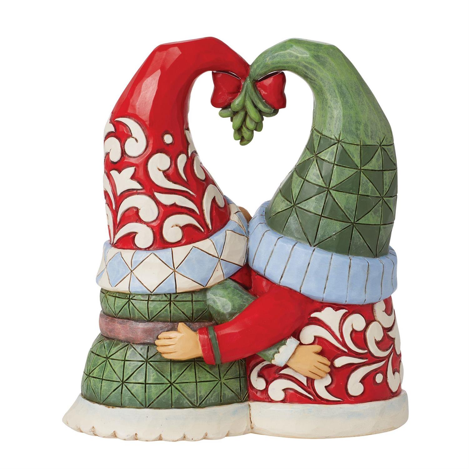 Gnomes Mistletoe Couple Figurine  - Country N More Gifts
