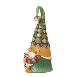 Gnome Elf Hold Candy Cane Figurine  - Country N More Gifts
