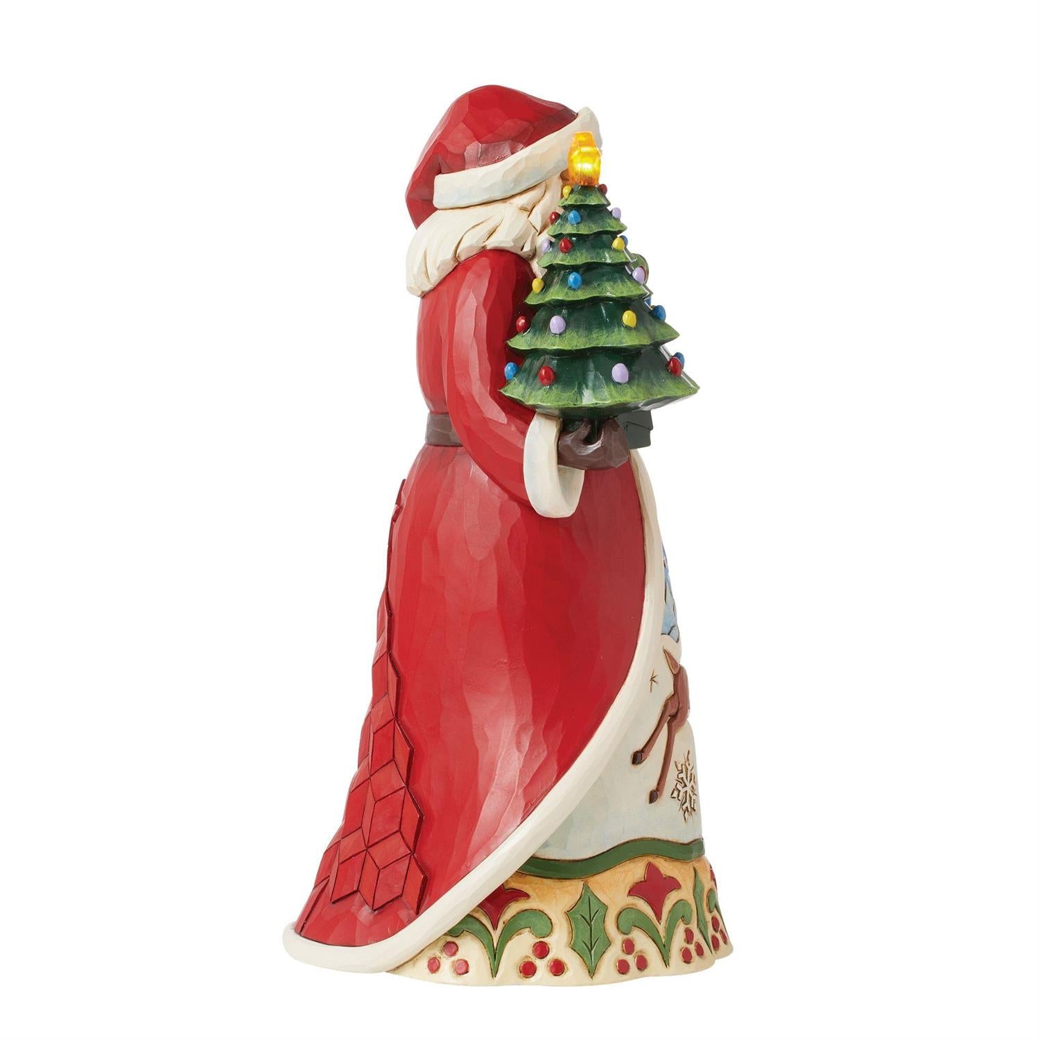 Santa Vintage LED Tree Figurine  - Country N More Gifts