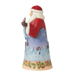 Santa Over Night Sky Figurine  - Country N More Gifts