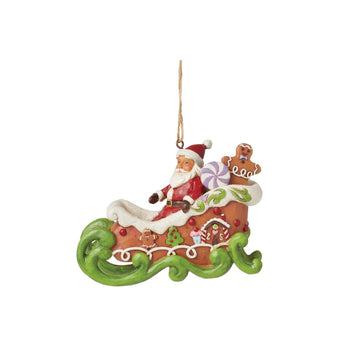 Gingerbread Christmas Sleigh Ornament  - Country N More Gifts