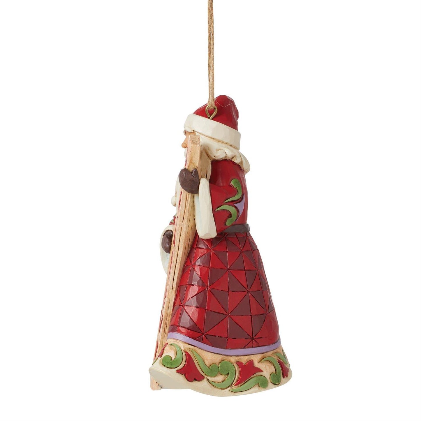 Santa with Porch Board Ornament  - Country N More Gifts