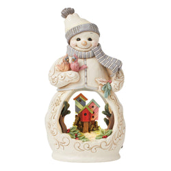 Snowman with Open Scene LED Figurine - Country N More Gifts