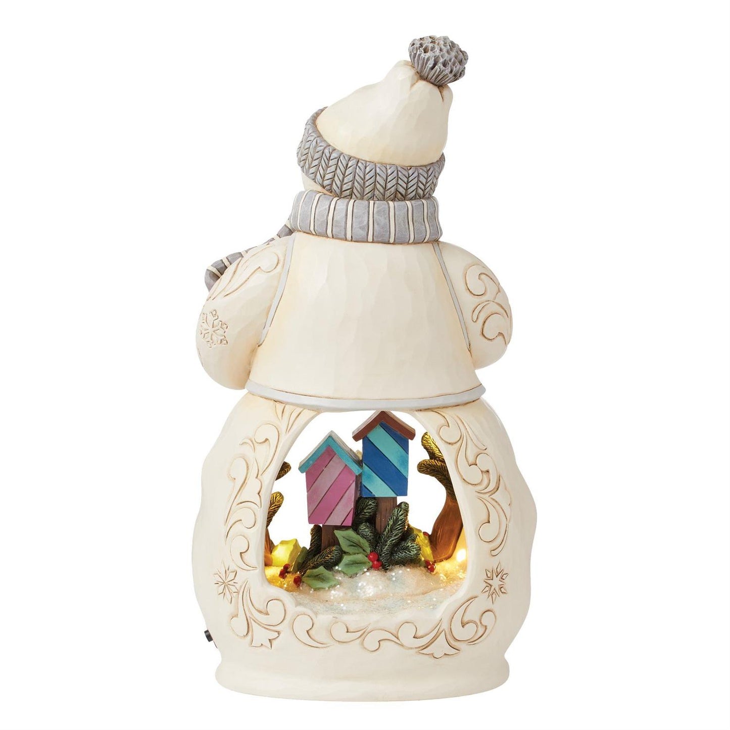 Snowman with Open Scene LED Figurine - Country N More Gifts
