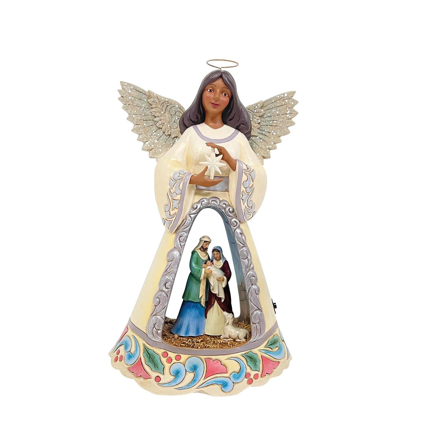 LED Nativity Angel with Open Scene - Country N More Gifts