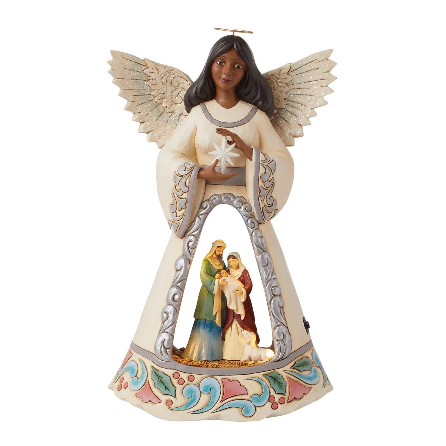 LED Nativity Angel with Open Scene - Country N More Gifts