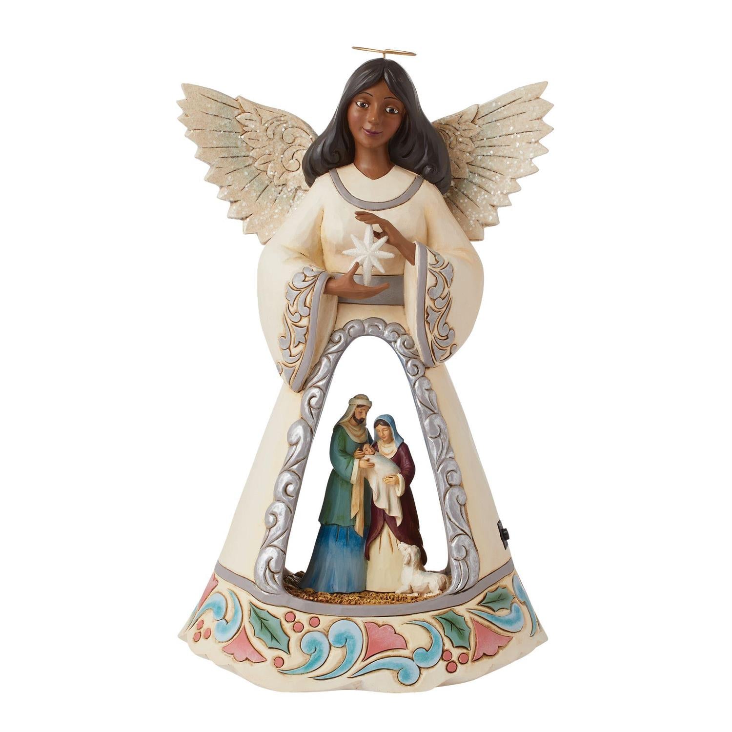 LED Nativity Angel with Open Scene - Country N More Gifts