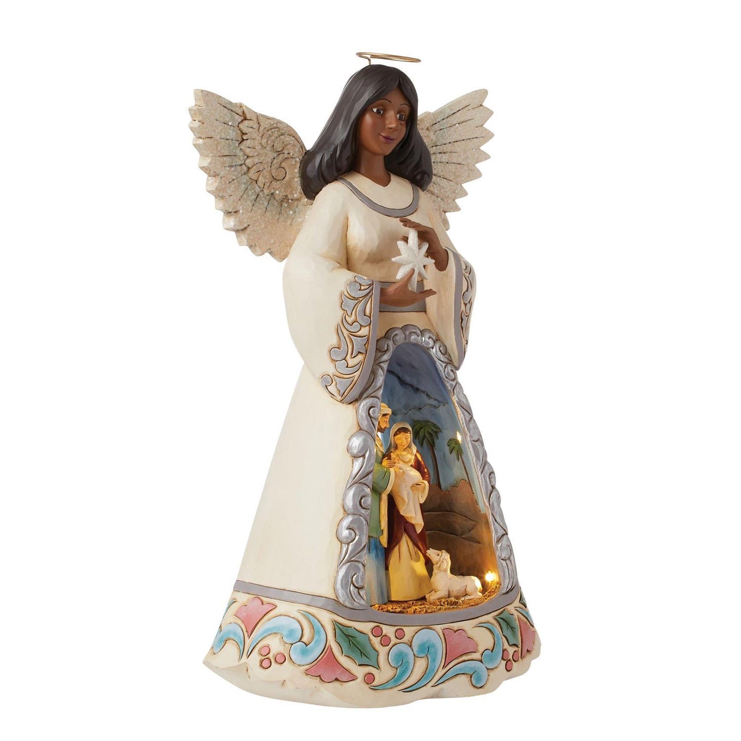 LED Nativity Angel with Open Scene - Country N More Gifts
