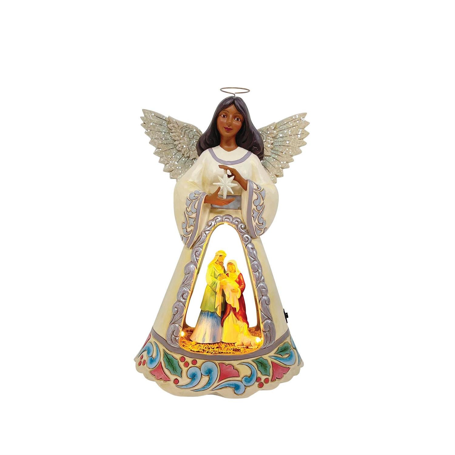 LED Nativity Angel with Open Scene - Country N More Gifts