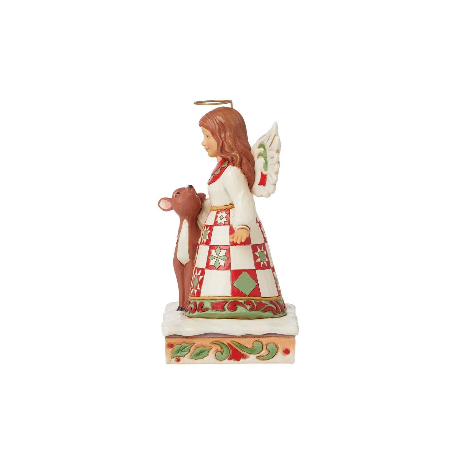 Angel with Deer Figurine  - Country N More Gifts