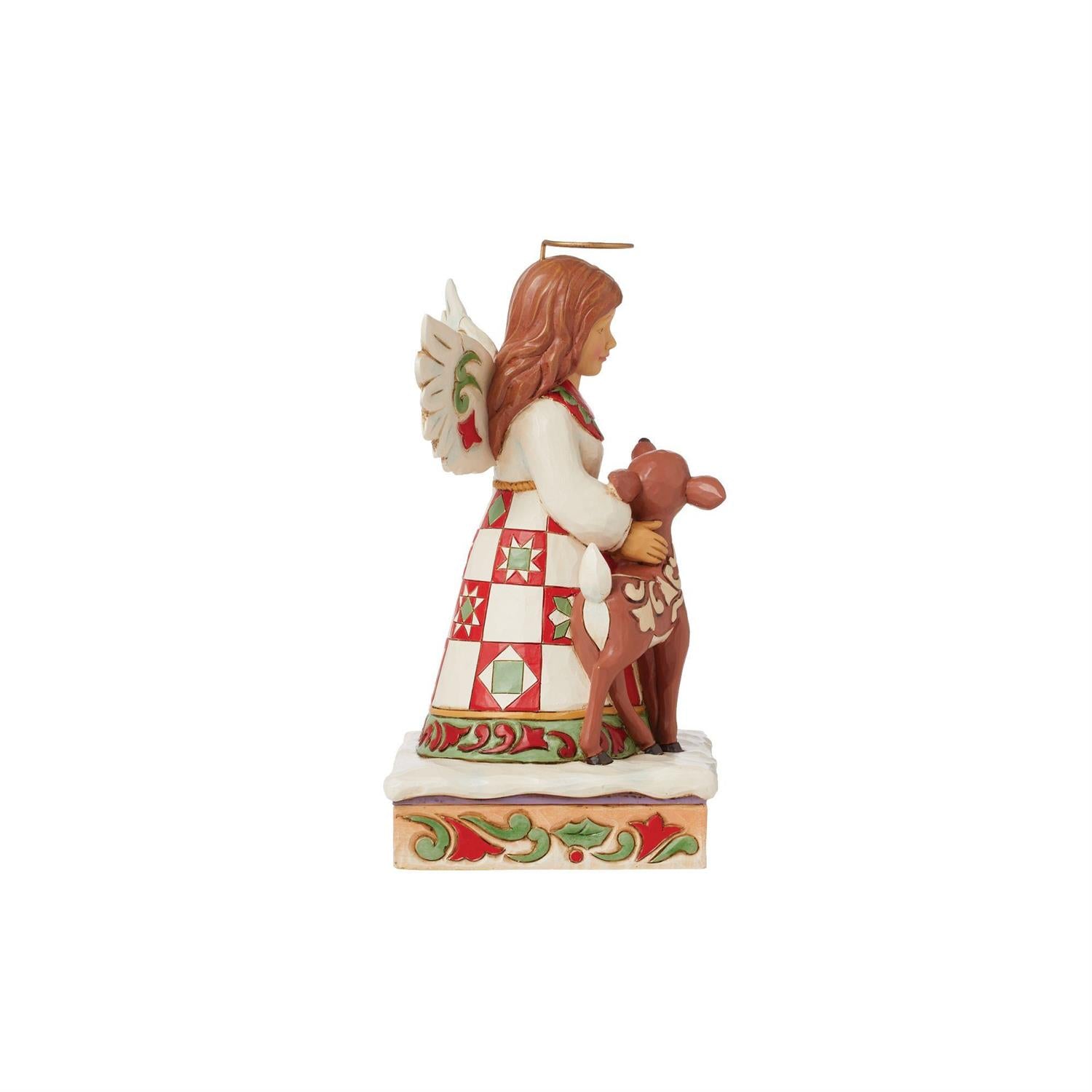 Angel with Deer Figurine  - Country N More Gifts