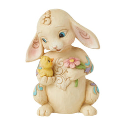 Bunny with Chick Mini Figurine  - Country N More Gifts