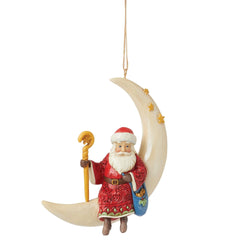 Santa in Moon Ornament  - Country N More Gifts