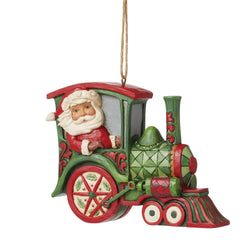 Santa in Train Ornament  - Country N More Gifts