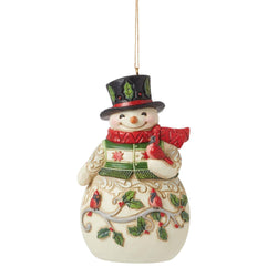 Snowman with Cardinal Ornament  - Country N More Gifts