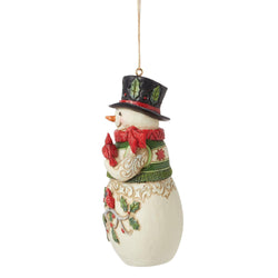 Snowman with Cardinal Ornament  - Country N More Gifts