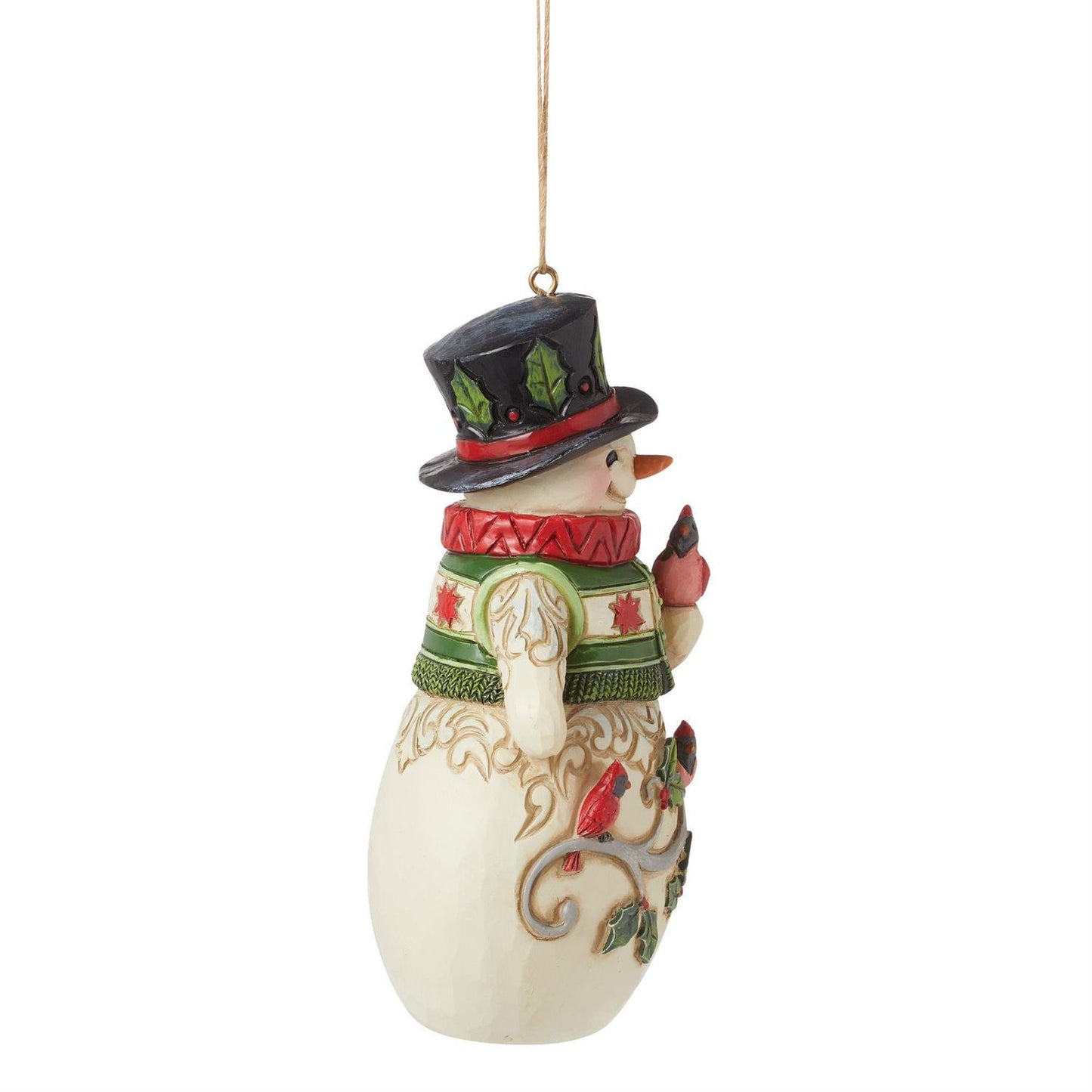 Snowman with Cardinal Ornament  - Country N More Gifts