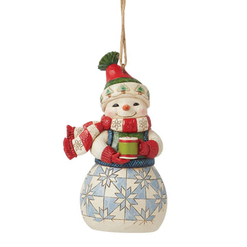 Snowman with Cocoa Ornament  - Country N More Gifts