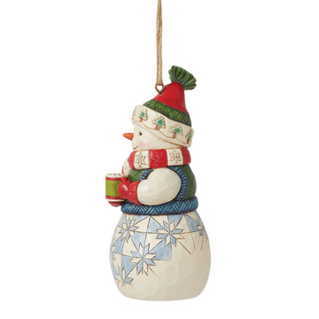 Snowman with Cocoa Ornament  - Country N More Gifts