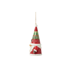 Santa Gnome with Gift Ornament  - Country N More Gifts