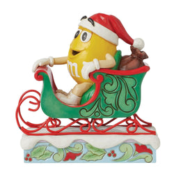 M&M'S Yellow Character in Sleigh  - Country N More Gifts
