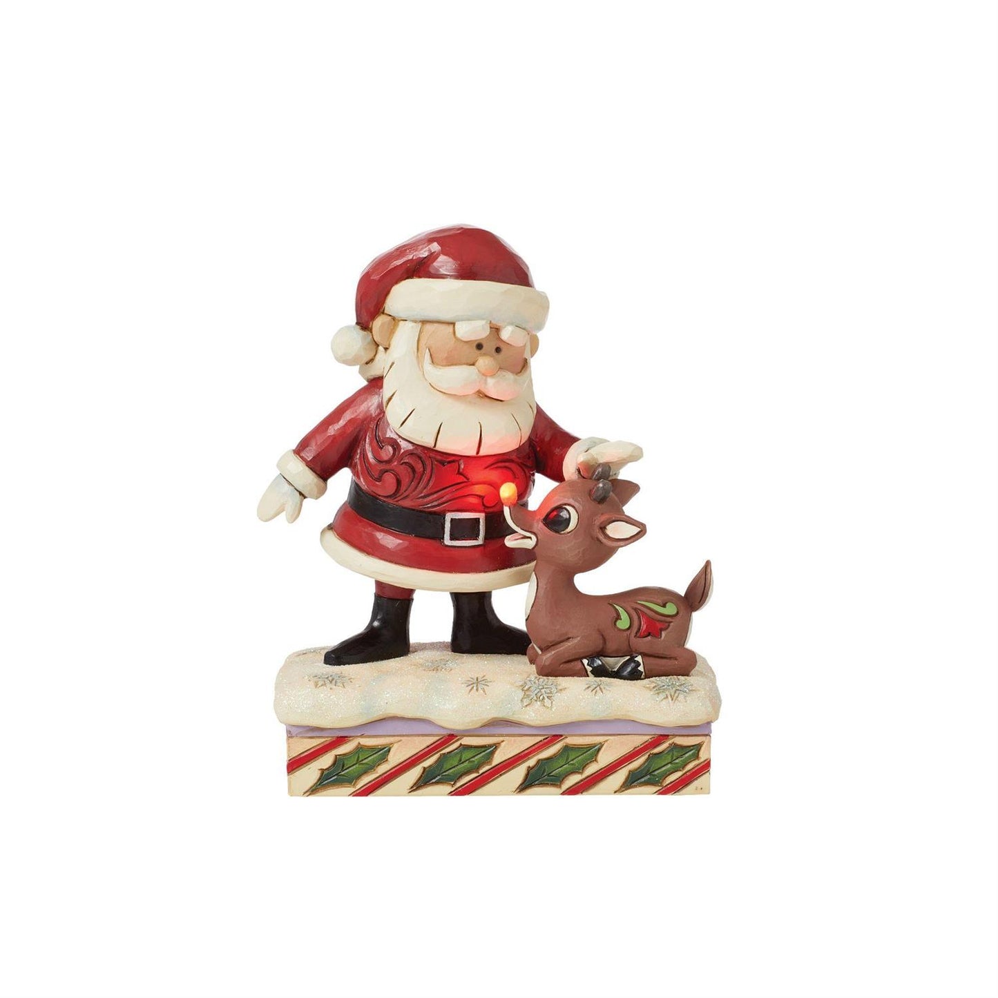 Santa Petting Rudolph  - Country N More Gifts