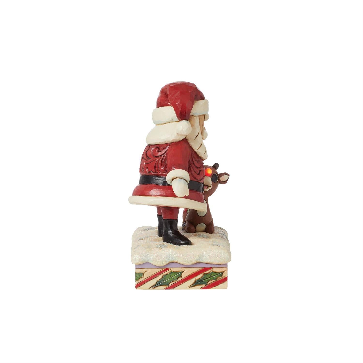 Santa Petting Rudolph  - Country N More Gifts
