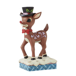 Rudolph in Top Hat & Bowtie  - Country N More Gifts