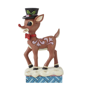 Rudolph in Top Hat & Bowtie  - Country N More Gifts