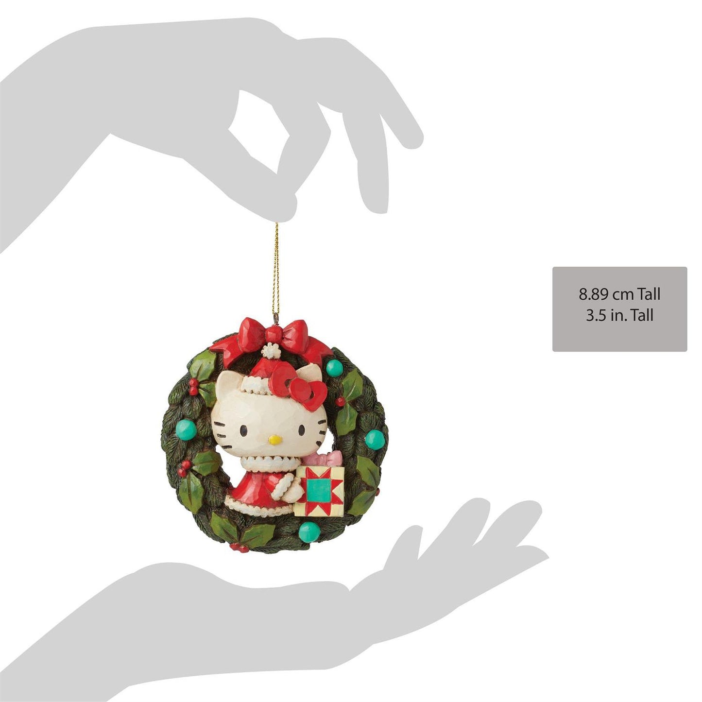 Hello Kitty Wreath Hanging Ornament  - Country N More Gifts