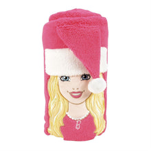 Santa Barbie Snow Throw
