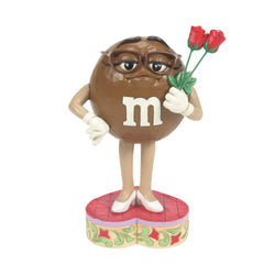 Sweet Sentiments - M&M'S Brown Character Holding Flower  - Country N More Gifts
