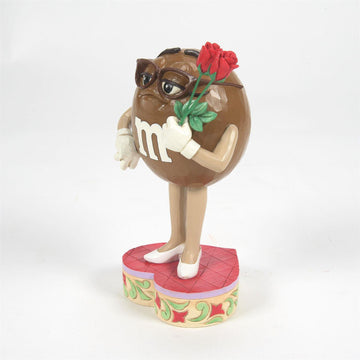 Sweet Sentiments - M&M'S Brown Character Holding Flower  - Country N More Gifts