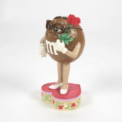 Sweet Sentiments - M&M'S Brown Character Holding Flower  - Country N More Gifts
