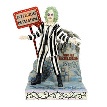 Here Comes Johnny!! - Beetlejuice LED Sign And Gravestone
