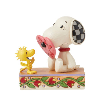 Love & Laughter - Snoopy with Nose Through Heart  - Country N More Gifts