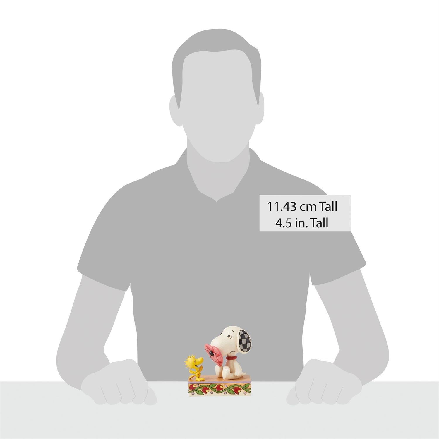 Love & Laughter - Snoopy with Nose Through Heart  - Country N More Gifts