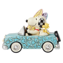 Sunny Drives and Surfing Vibes - Snoopy & Woodstock in Car Surf  - Country N More Gifts