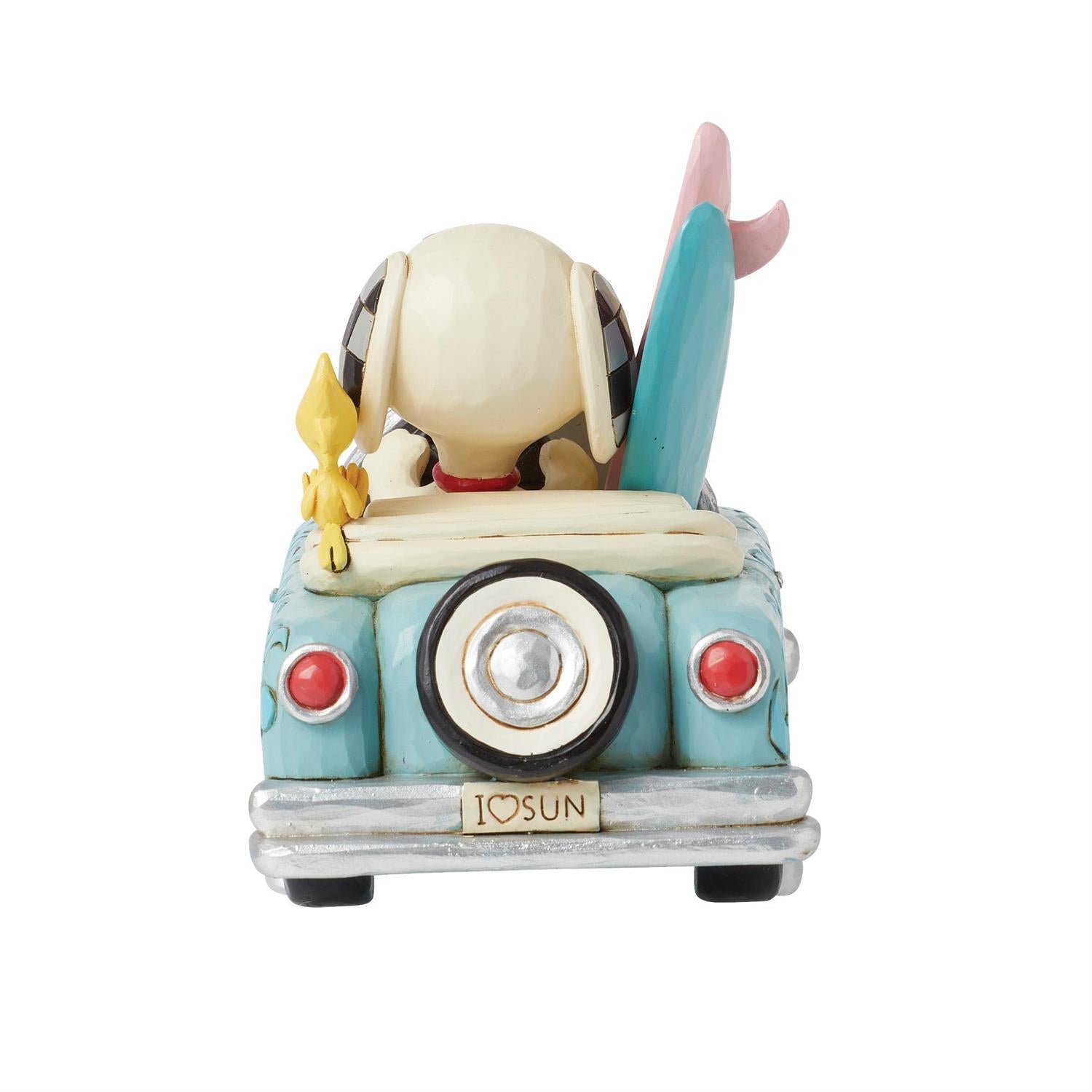 Sunny Drives and Surfing Vibes - Snoopy & Woodstock in Car Surf  - Country N More Gifts