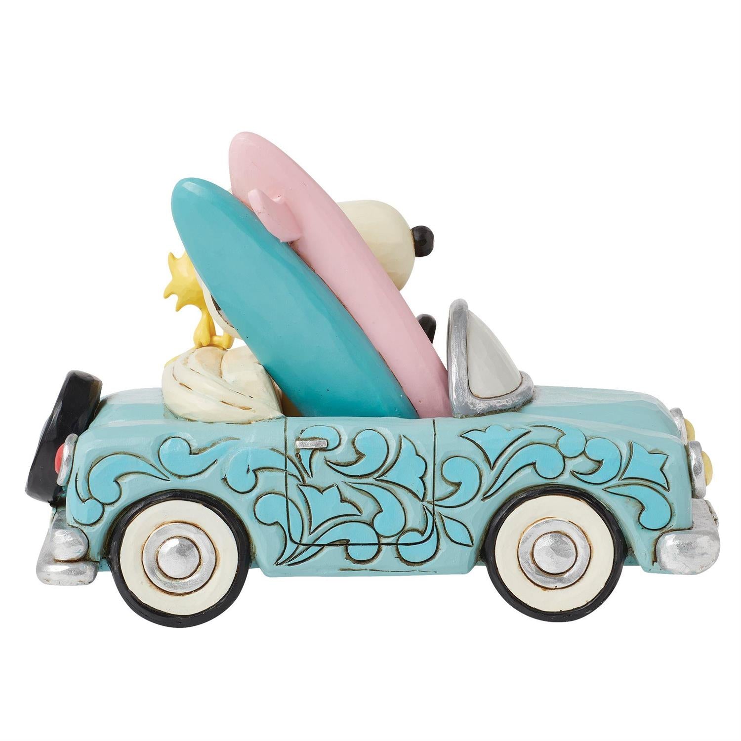 Sunny Drives and Surfing Vibes - Snoopy & Woodstock in Car Surf  - Country N More Gifts