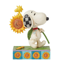 Sunsational Friendship - Snoopy & Woodstock with Sunflower