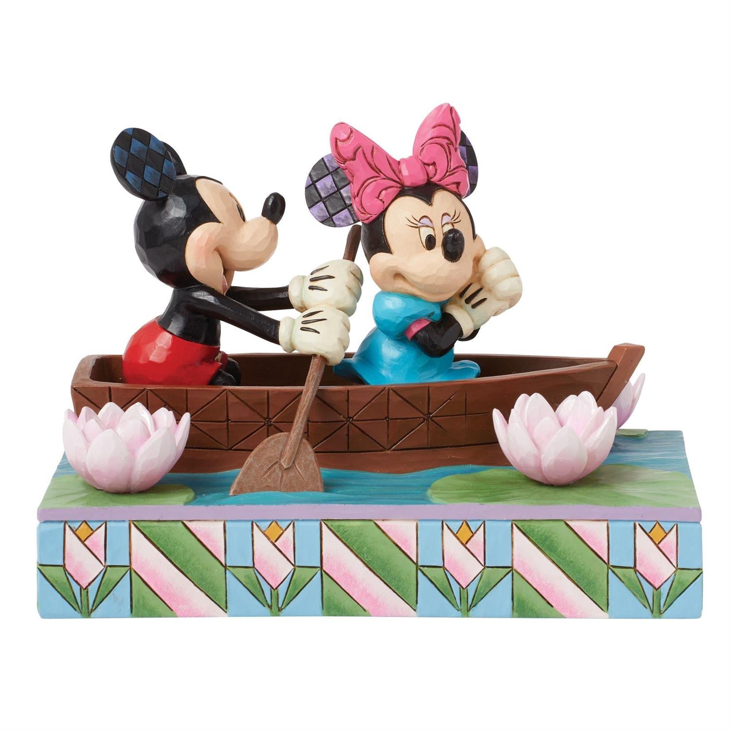 Row-mance is in the Air - Mickey & Minnie LED Love Rowboat  - Country N More Gifts