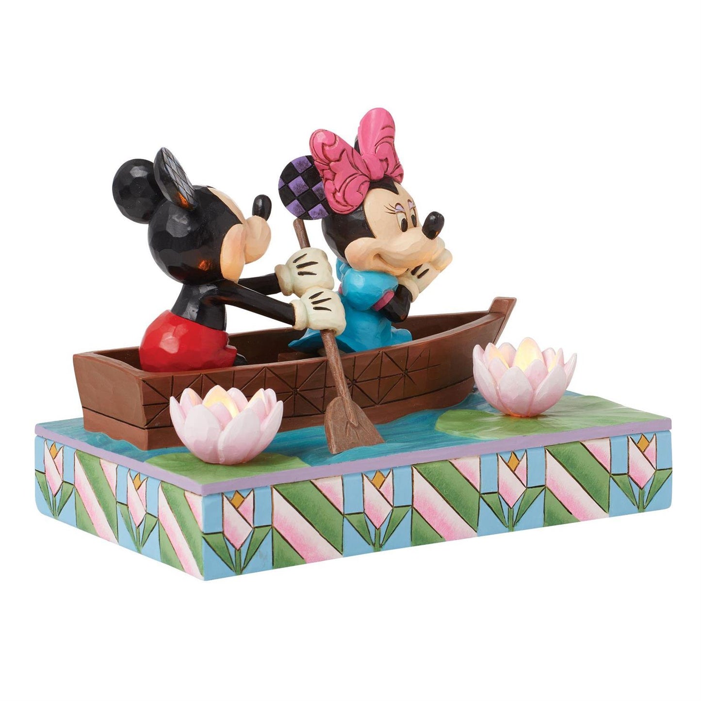 Row-mance is in the Air - Mickey & Minnie LED Love Rowboat  - Country N More Gifts