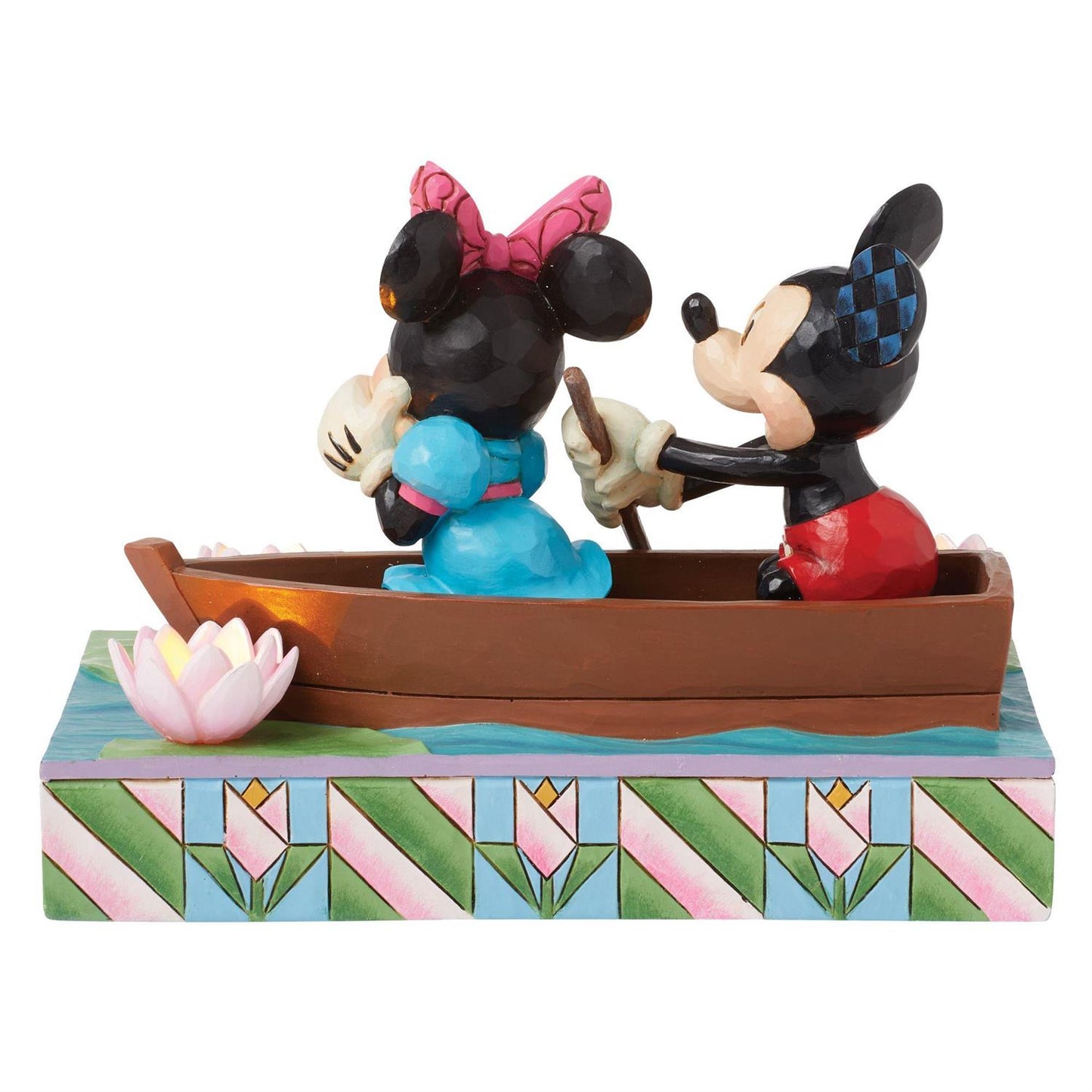 Row-mance is in the Air - Mickey & Minnie LED Love Rowboat  - Country N More Gifts