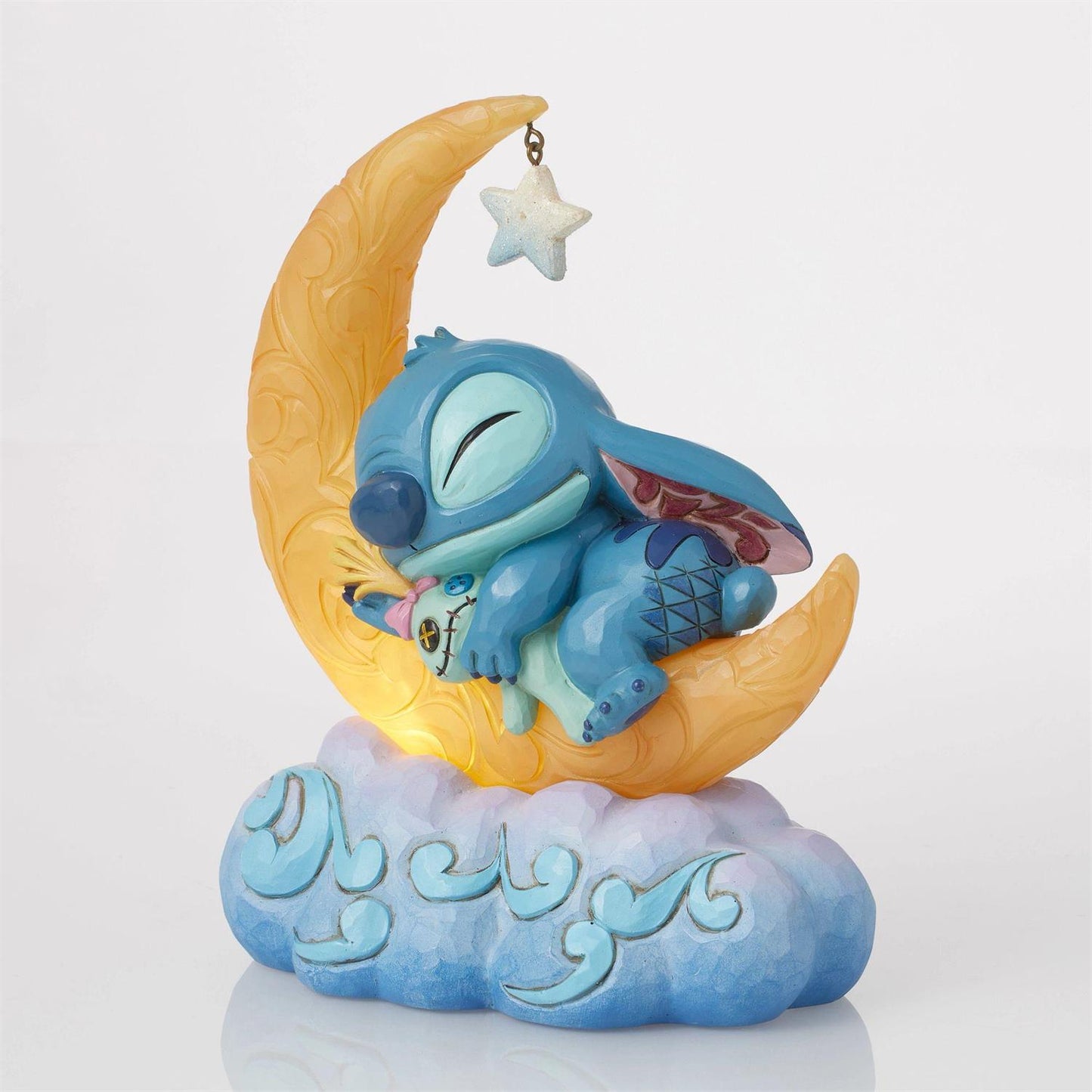Sweet Dreams - Stitch & Scrump on LED Moon  - Country N More Gifts