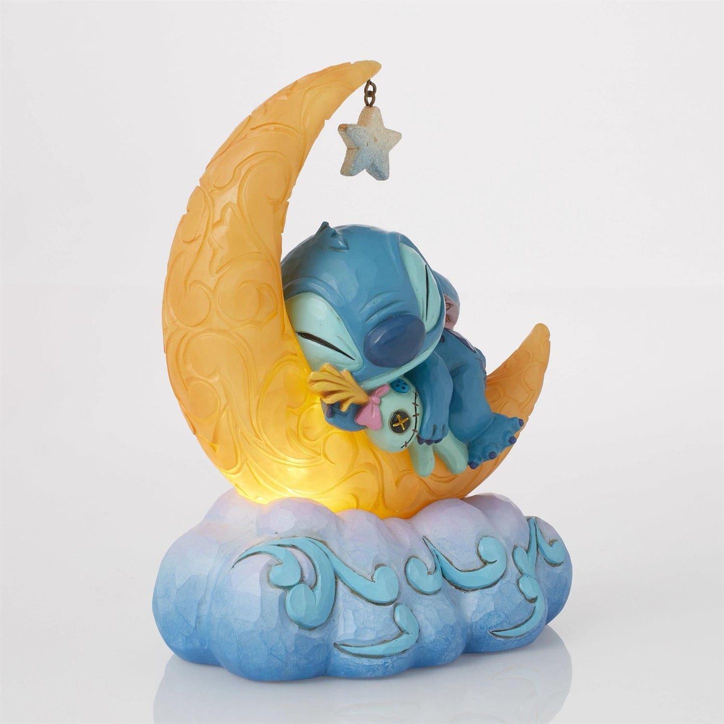 Sweet Dreams - Stitch & Scrump on LED Moon  - Country N More Gifts
