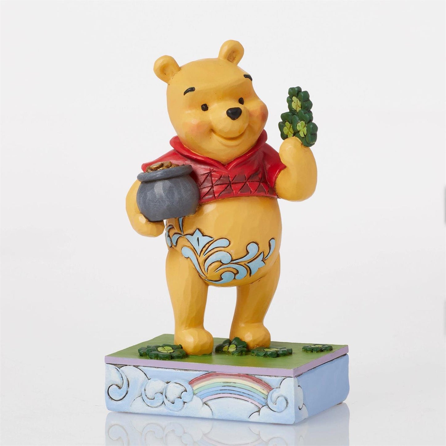 Lucky-Ol'-Bear-Pooh-Clovers  - Country N More Gifts