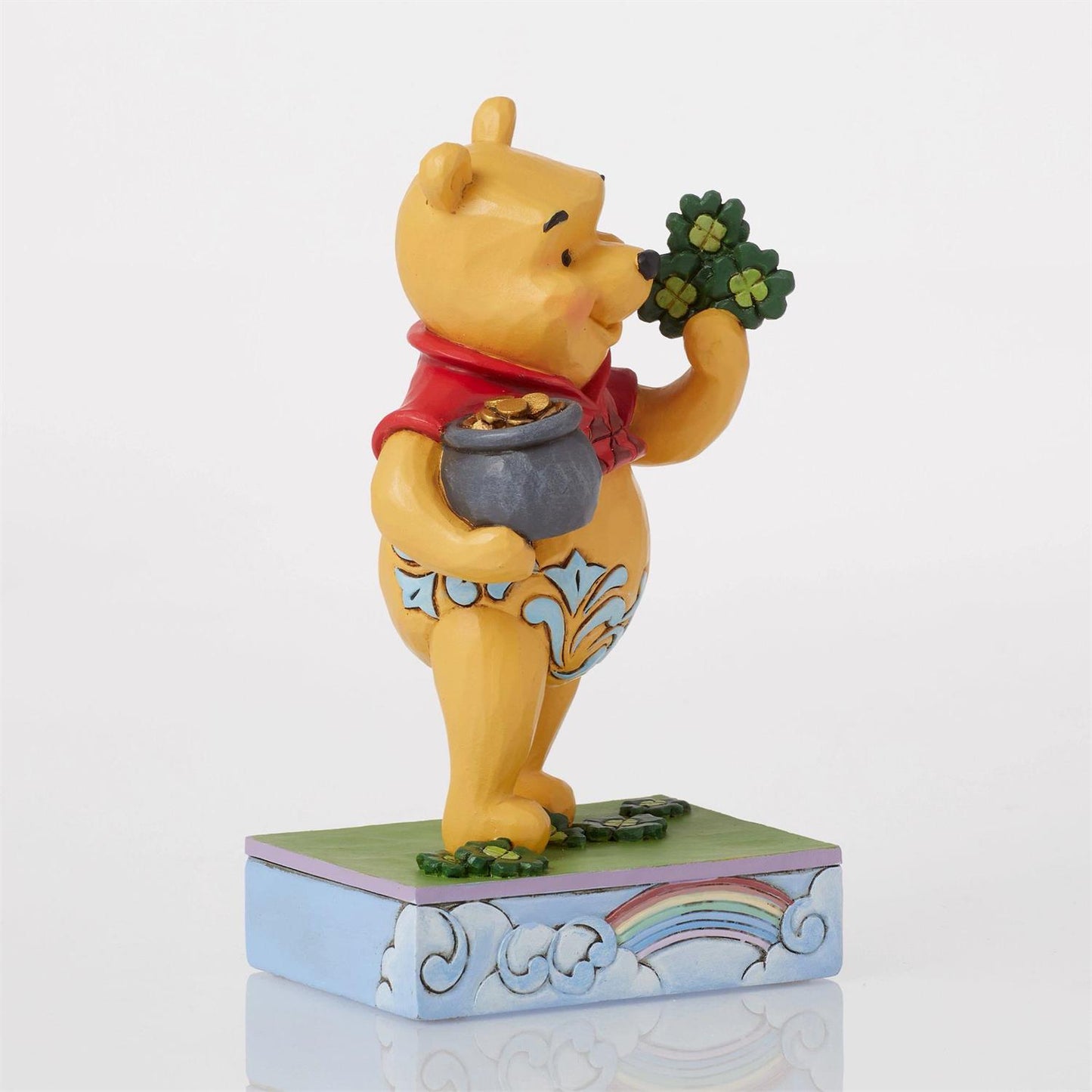 Lucky-Ol'-Bear-Pooh-Clovers  - Country N More Gifts