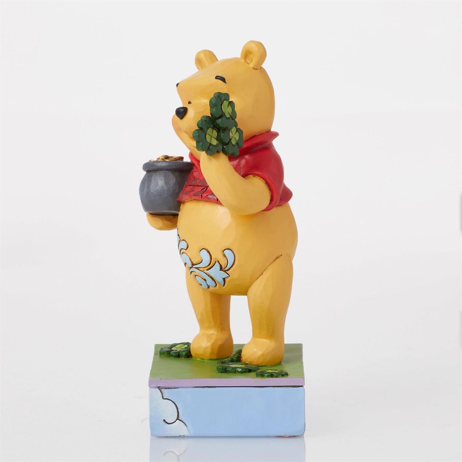 Lucky-Ol'-Bear-Pooh-Clovers  - Country N More Gifts